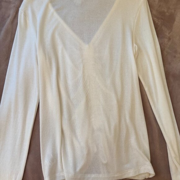 A New Day Cinch Front Long Sleeve Boho Shirt - Picture 4 of 4